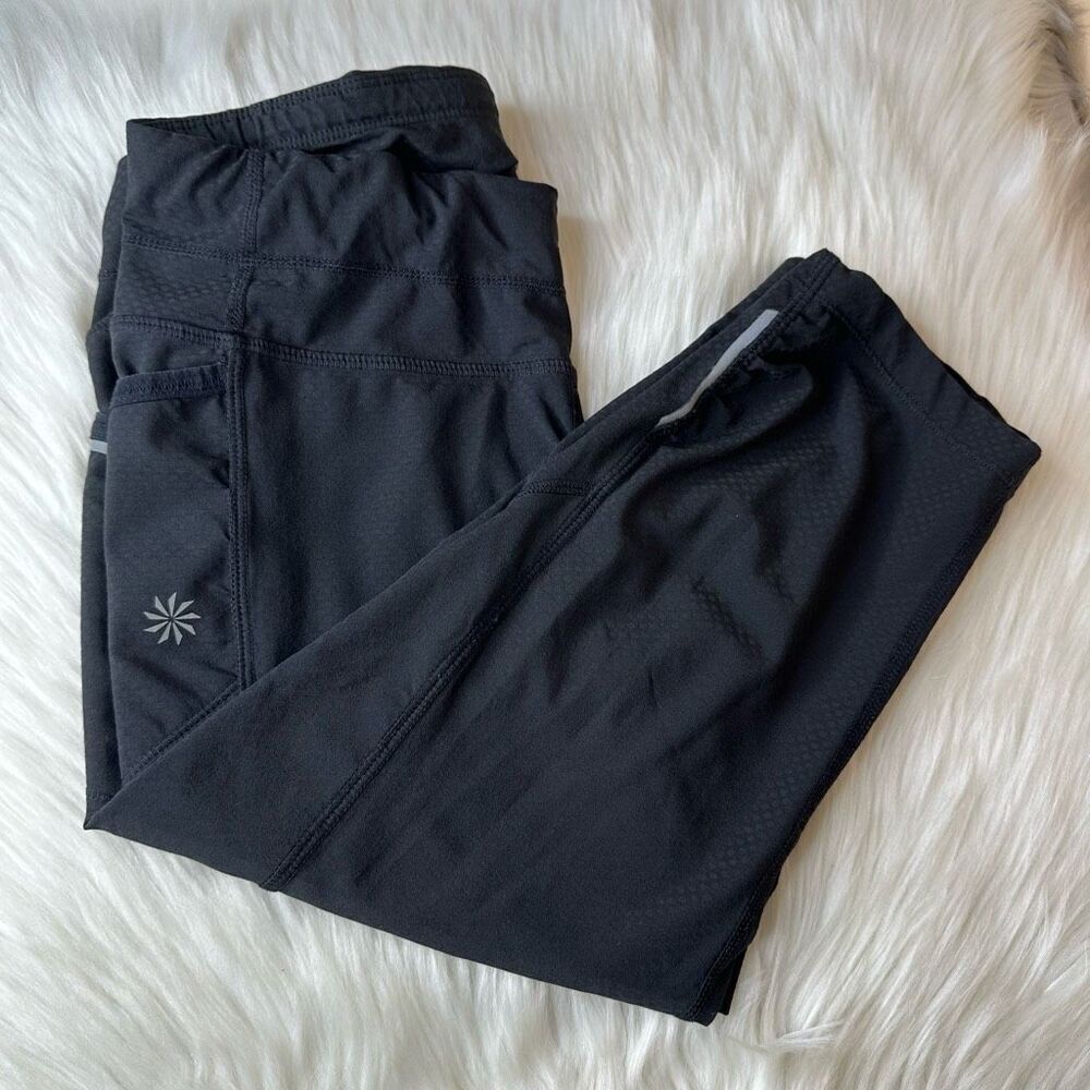 Athleta Dobby Be Free Knicker Capri Black Size XS
